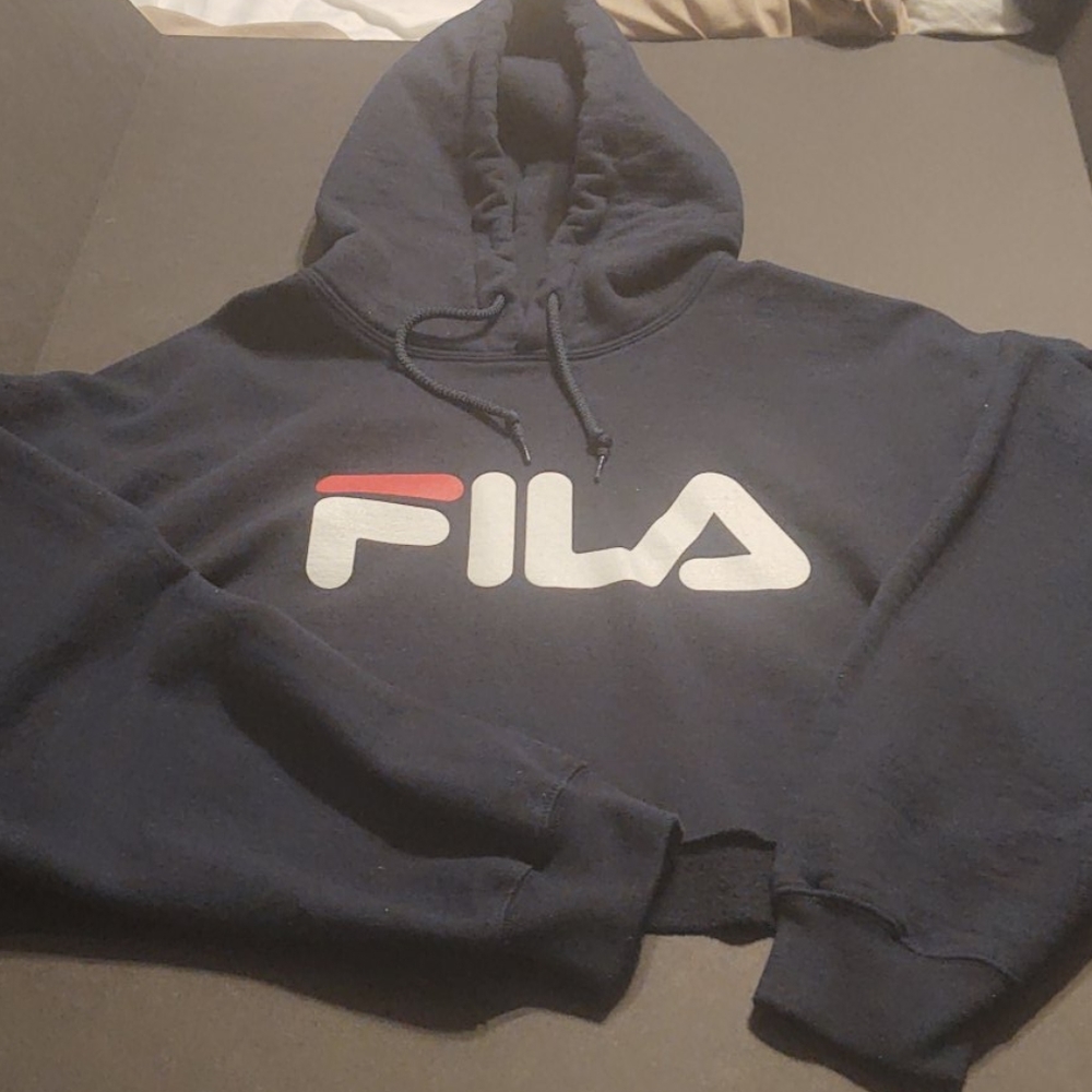 Crop pullover hoodie